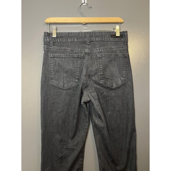 Lee Jeans Womens 8 Short Gray Classic Fit Mid Rise Straight Leg Stretch Denim - Picture 5 of 10